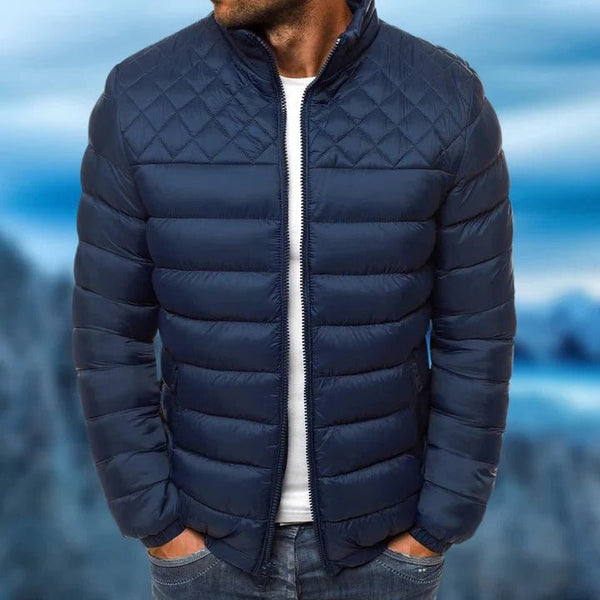 Herren-Steppjacke, wasser- und winddicht