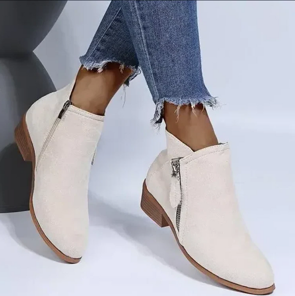 Orthopädische Damenstiefel aus Leder