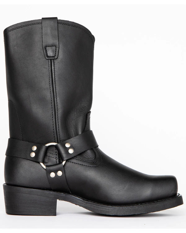 Herren-Harness-Stiefel in Schwarz - 11 Zoll Schafthöhe