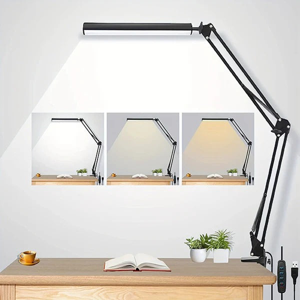 LED-Schreibtischlampe mit Klemmbefestigung