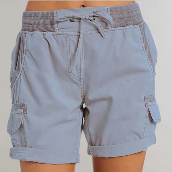 Damen High-Waist Shorts mit hoher Taille