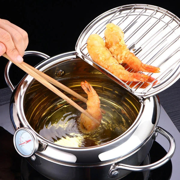Profi-Fritteuse mit integriertem Thermometer