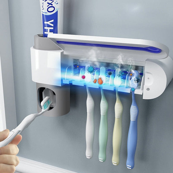 UV-Licht Zahnbürsten-Sterilisator und Zahnpasta-Spender