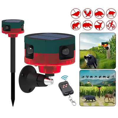 360-Grad Solar-Tiervertreiber gegen Tauben, Vögel, Wildschweine, Kaninchen und Rehe