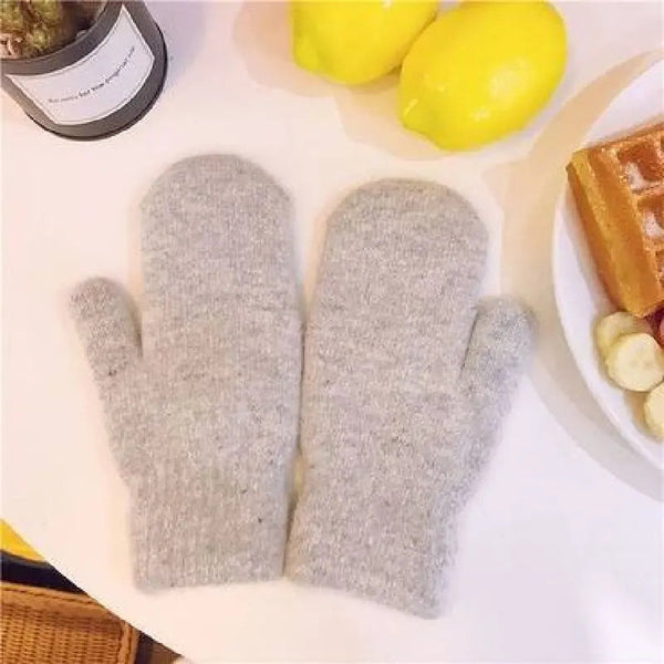 Luxuriöse Damen-Winterhandschuhe aus Kaschmir-Strick