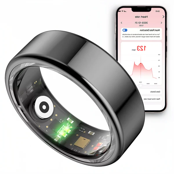 Intelligenter Ring aus Edelstahl