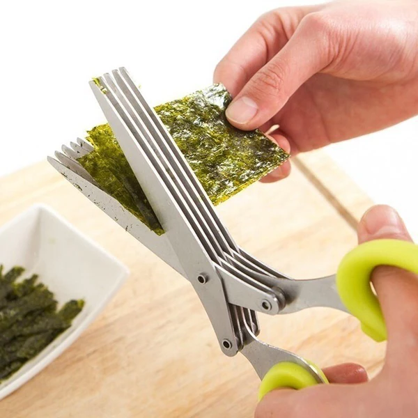 5-Klingen Küchen-Salatschere für präzises Schneiden