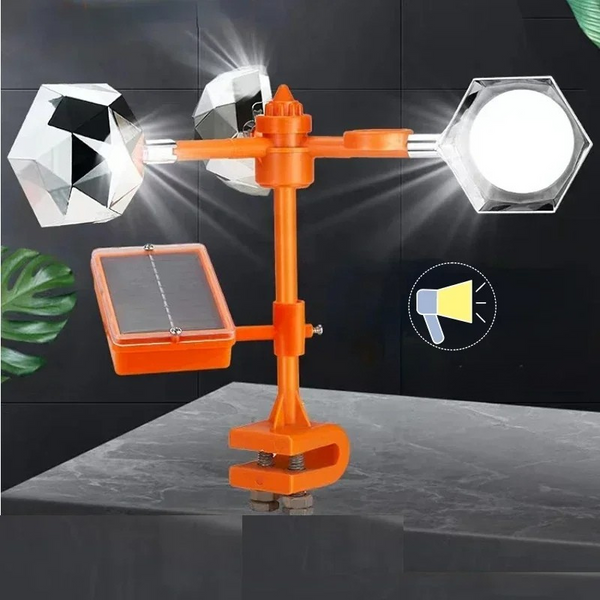 360-Grad reflektierender solarbetriebener Vogelabwehr-Reflektor