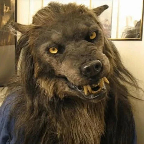 Gruselige Wolfsmaske - Kostümmaske für Halloween-Maskenball