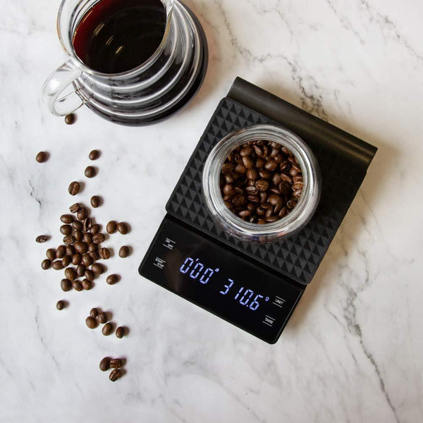Präzise Kaffeewaage mit integriertem Timer